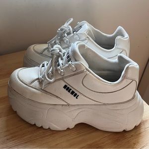 Nokwol SCRIPTER platform sneakers- sz 38 🤍🩶🤍